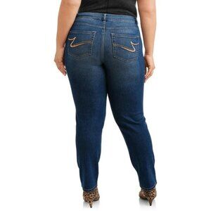 JMS Just My Size By Hanes Classic Fit Denim Jean Straight Leg 18W NEW